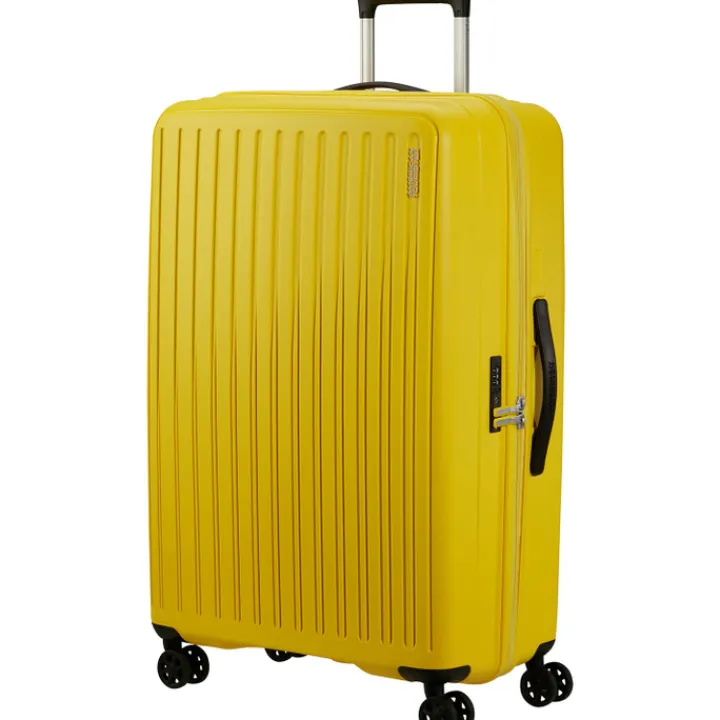 Reistrolleys|Reiskoffers>American Tourister Rejoy Spinner 77/28 TSA electric yellow