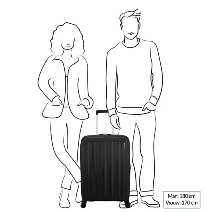 Reistrolleys|Reiskoffers>American Tourister Rejoy Spinner 68/25 TSA electric yellow