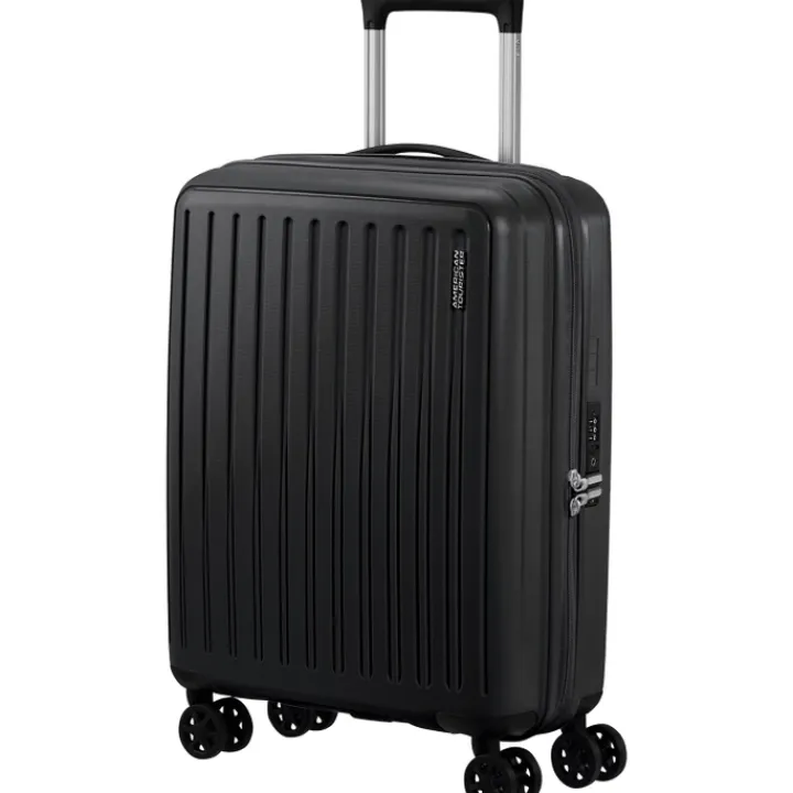 Transavia Trolleys|Ryanair Trolleys>American Tourister Rejoy Spinner 55/20 TSA true black