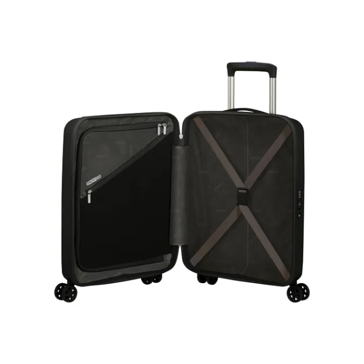 Transavia Trolleys|Ryanair Trolleys>American Tourister Rejoy Spinner 55/20 TSA true black