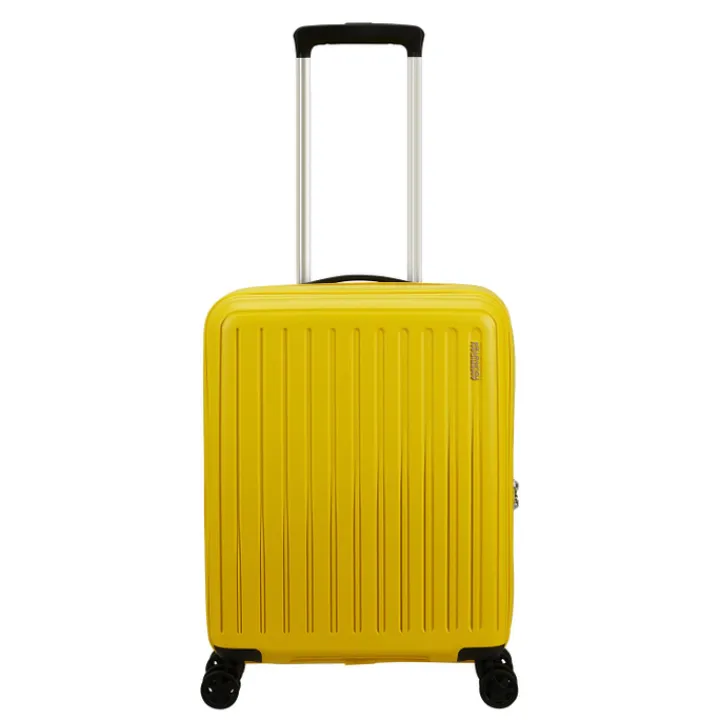 Transavia Trolleys|Ryanair Trolleys>American Tourister Rejoy Spinner 55/20 TSA electric yellow