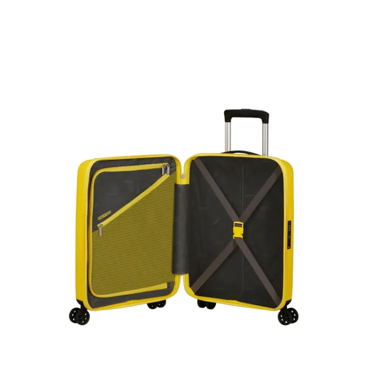 Transavia Trolleys|Ryanair Trolleys>American Tourister Rejoy Spinner 55/20 TSA electric yellow