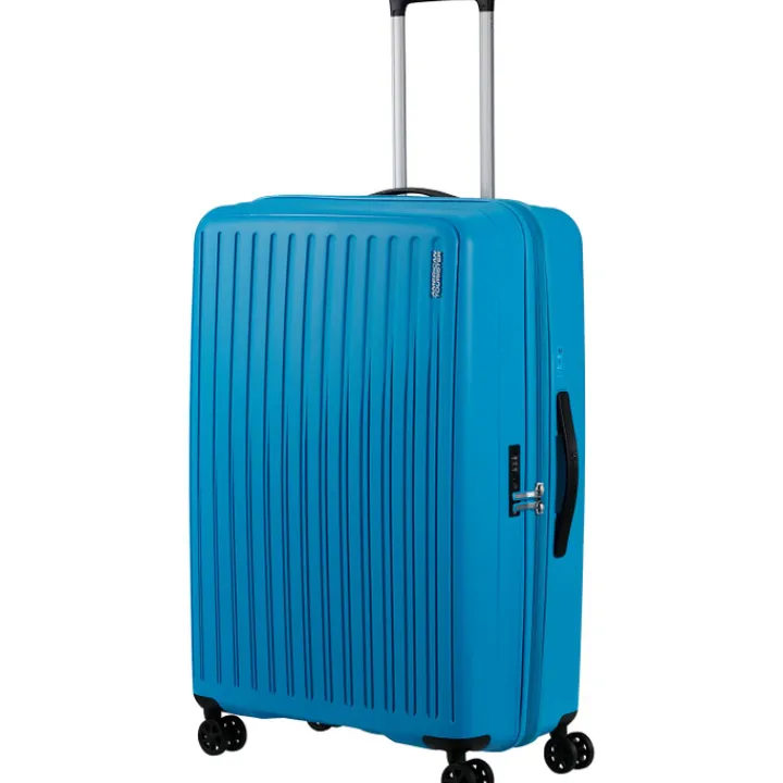 Reistrolleys|Reiskoffers>American Tourister Rejoy Spinner 77/28 TSA azure blue