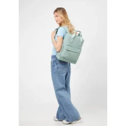 Kleine Rugzakken|Heren Rugzakken>American Tourister Soulpack Business Backpack Tote 15" beige