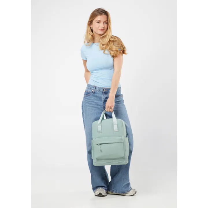 Kleine Rugzakken|Heren Rugzakken>American Tourister Soulpack Business Backpack Tote 15" iceberg green