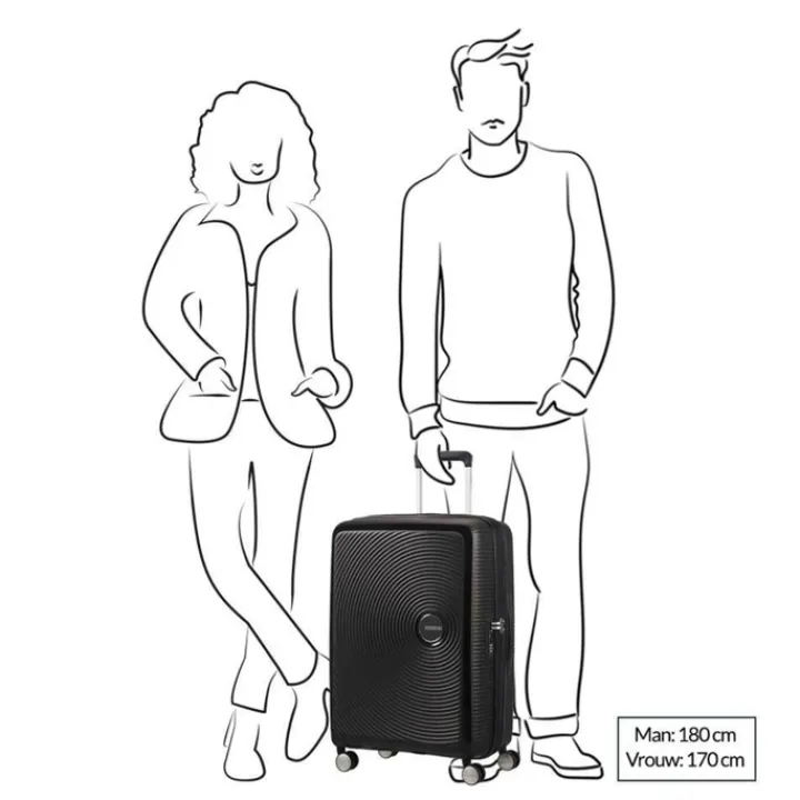 Reistrolleys|Reiskoffers>American Tourister Soundbox Spinner 67 Expandable lavender