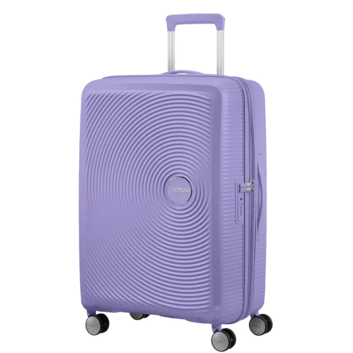Reistrolleys|Reiskoffers>American Tourister Soundbox Spinner 67 Expandable lavender