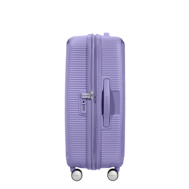 Reistrolleys|Reiskoffers>American Tourister Soundbox Spinner 67 Expandable lavender