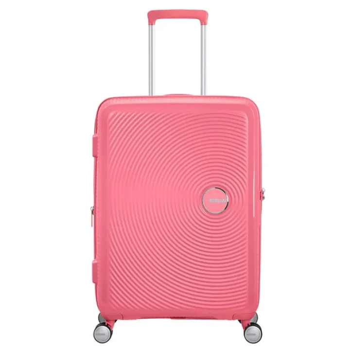 Reistrolleys|Reiskoffers>American Tourister Soundbox Spinner 67 Expandable sun kissed coral