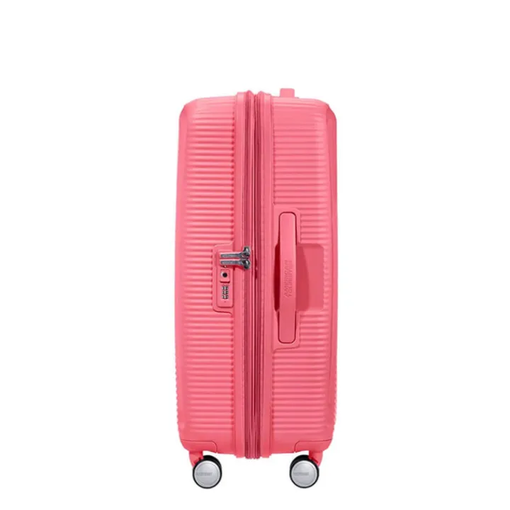 Reistrolleys|Reiskoffers>American Tourister Soundbox Spinner 67 Expandable sun kissed coral