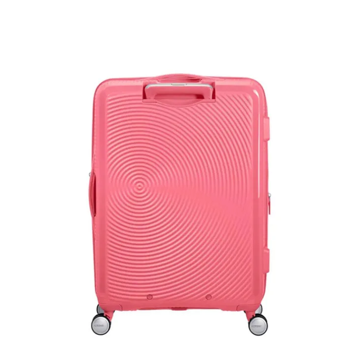 Reistrolleys|Reiskoffers>American Tourister Soundbox Spinner 67 Expandable sun kissed coral