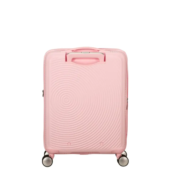 Transavia Trolleys|Ryanair Trolleys>American Tourister Soundbox Spinner 55/20 TSA Expandable pastel pink