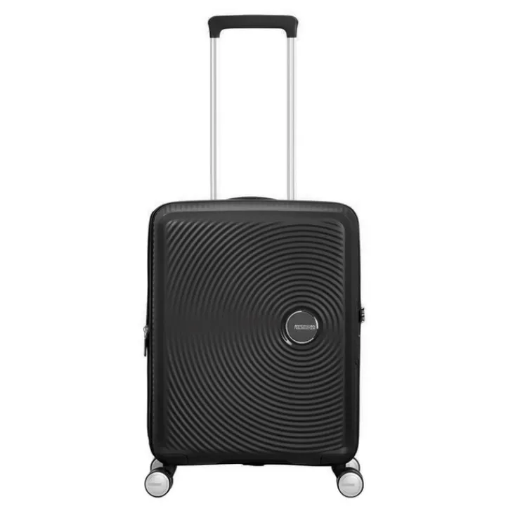 Transavia Trolleys|Ryanair Trolleys>American Tourister Soundbox Spinner 55 Expandable bass black