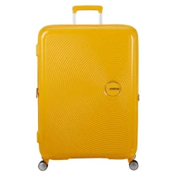 Reistrolleys|Reiskoffers>American Tourister Soundbox Spinner 80/30 TSA Expandable golden yellow