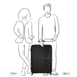 Reistrolleys|Reiskoffers>American Tourister Soundbox Spinner 80/30 TSA Expandable golden yellow