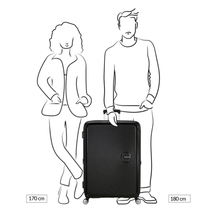 Reistrolleys|Reiskoffers>American Tourister Soundbox Spinner 80/30 TSA Expandable golden yellow