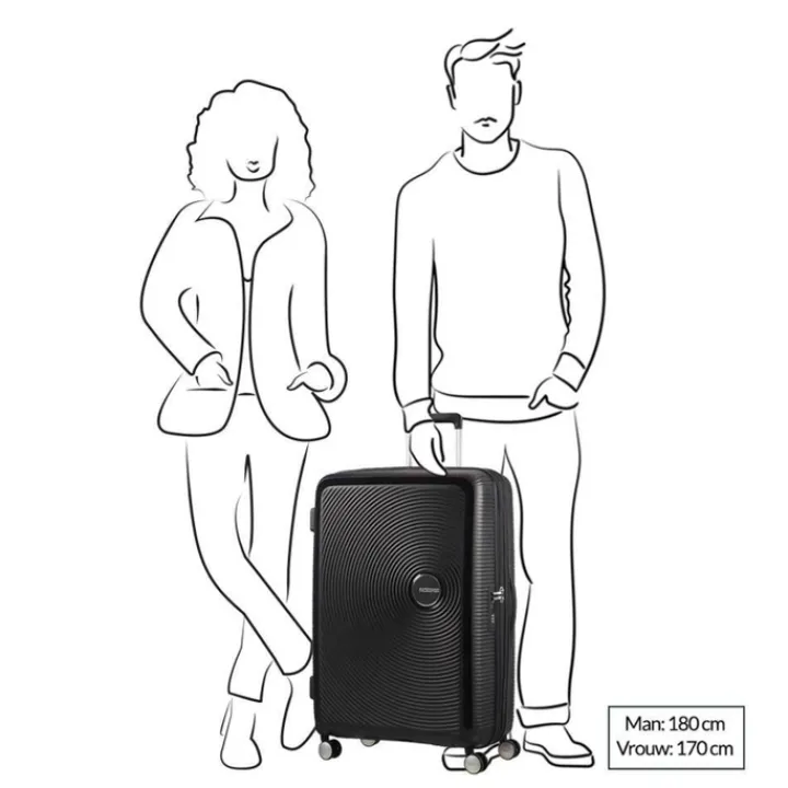 Reistrolleys|Reiskoffers>American Tourister Soundbox Spinner 77 Expandable stone blue