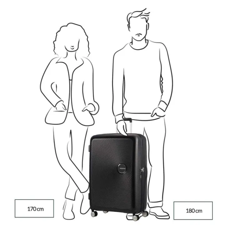 Reistrolleys|Reiskoffers>American Tourister Soundbox Spinner 77/28 TSA Expandable pastel green
