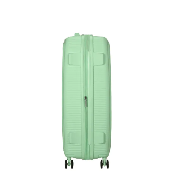 Reistrolleys|Reiskoffers>American Tourister Soundbox Spinner 77/28 TSA Expandable pastel green