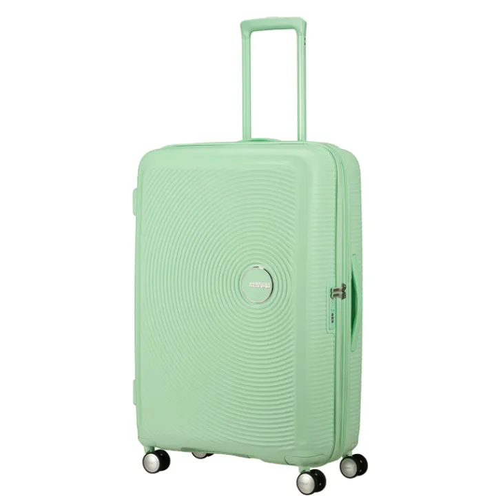 Reistrolleys|Reiskoffers>American Tourister Soundbox Spinner 77/28 TSA Expandable pastel green