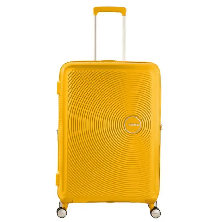 Reistrolleys|Reiskoffers>American Tourister Soundbox Spinner 67 Expandable golden yellow