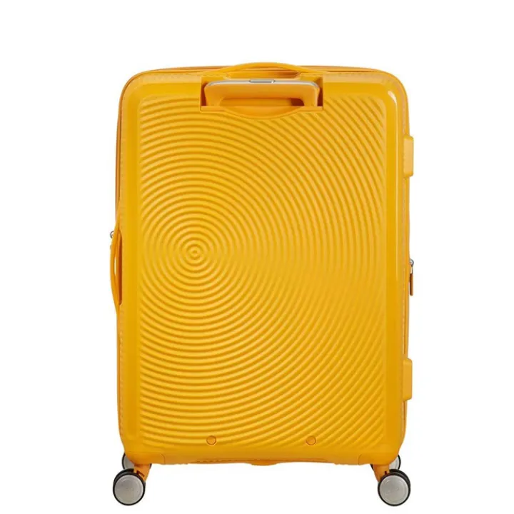 Reistrolleys|Reiskoffers>American Tourister Soundbox Spinner 67 Expandable golden yellow