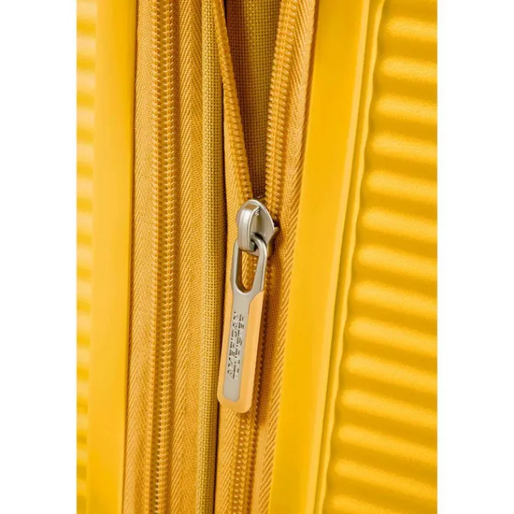 Reistrolleys|Reiskoffers>American Tourister Soundbox Spinner 67 Expandable golden yellow