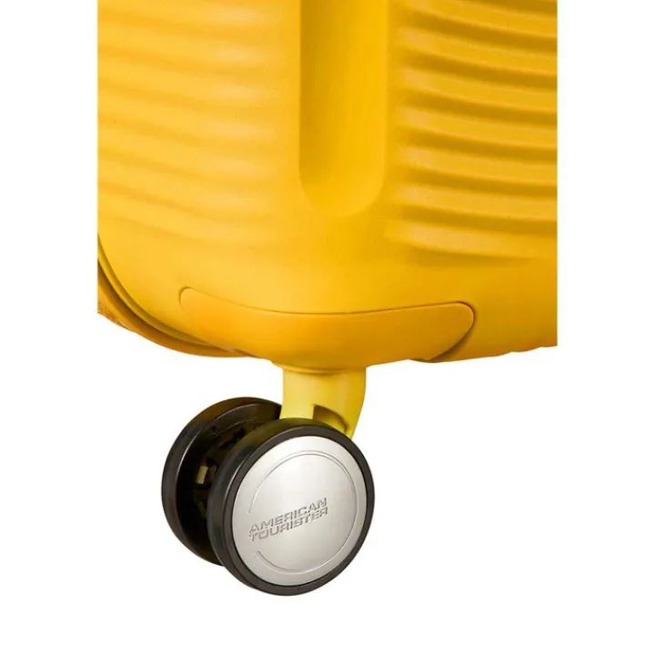 Reistrolleys|Reiskoffers>American Tourister Soundbox Spinner 67 Expandable golden yellow
