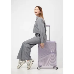 Reistrolleys|Reiskoffers>American Tourister Soundbox Aluminium Spinner 68 cm Expandable stormy lilac