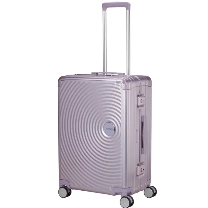 Reistrolleys|Reiskoffers>American Tourister Soundbox Aluminium Spinner 68 cm Expandable stormy lilac