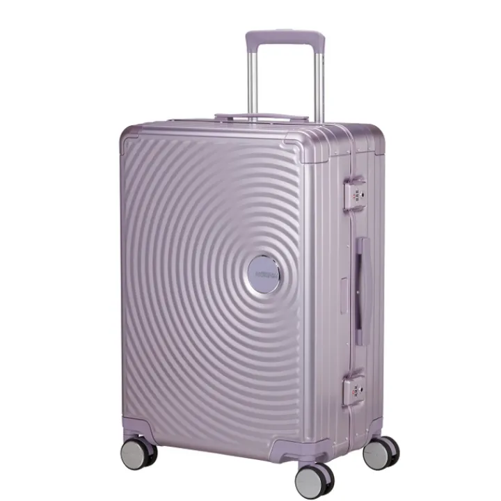 Reistrolleys|Reiskoffers>American Tourister Soundbox Aluminium Spinner 68 cm Expandable stormy lilac