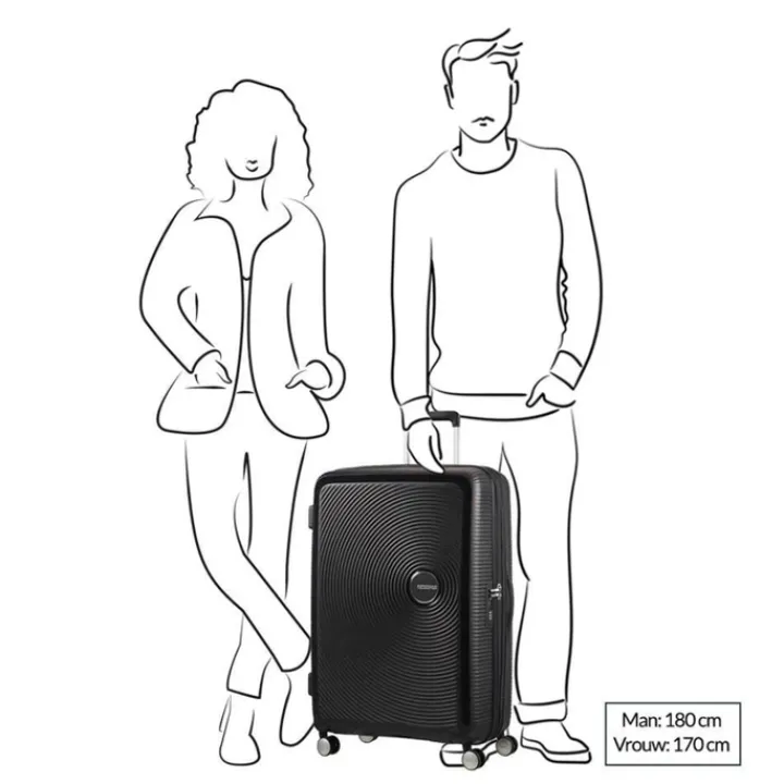 Reiskoffers|Harde Koffers>American Tourister Soundbox Spinner 77 Expandable sun kissed coral