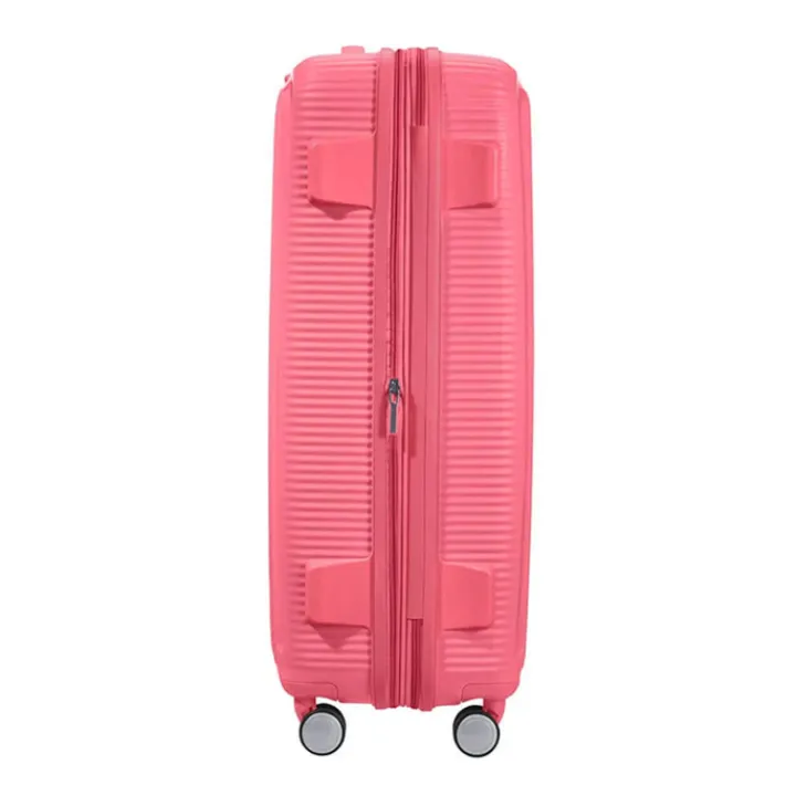 Reiskoffers|Harde Koffers>American Tourister Soundbox Spinner 77 Expandable sun kissed coral