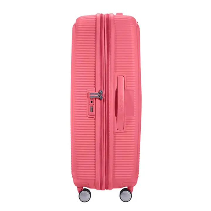 Reiskoffers|Harde Koffers>American Tourister Soundbox Spinner 77 Expandable sun kissed coral