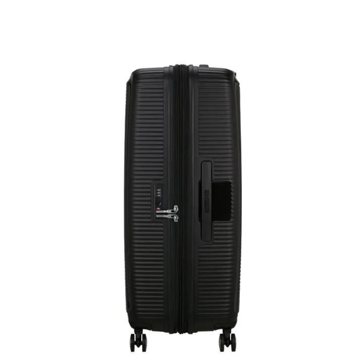 Reistrolleys|Reiskoffers>American Tourister Soundbox Spinner 80/30 TSA Expandable bass black