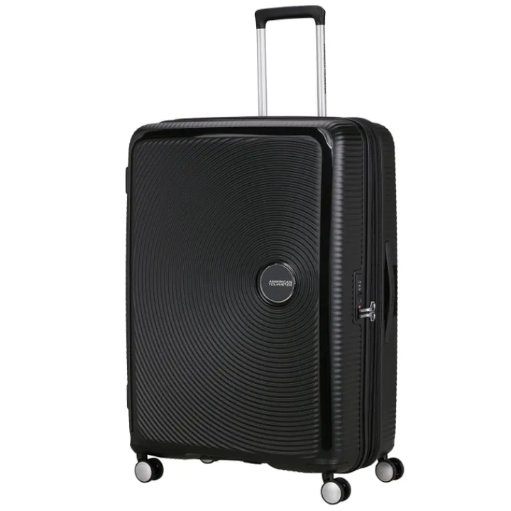 Reistrolleys|Reiskoffers>American Tourister Soundbox Spinner 80/30 TSA Expandable bass black