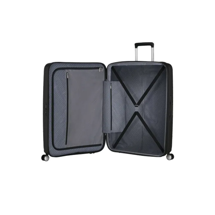 Reistrolleys|Reiskoffers>American Tourister Soundbox Spinner 80/30 TSA Expandable bass black