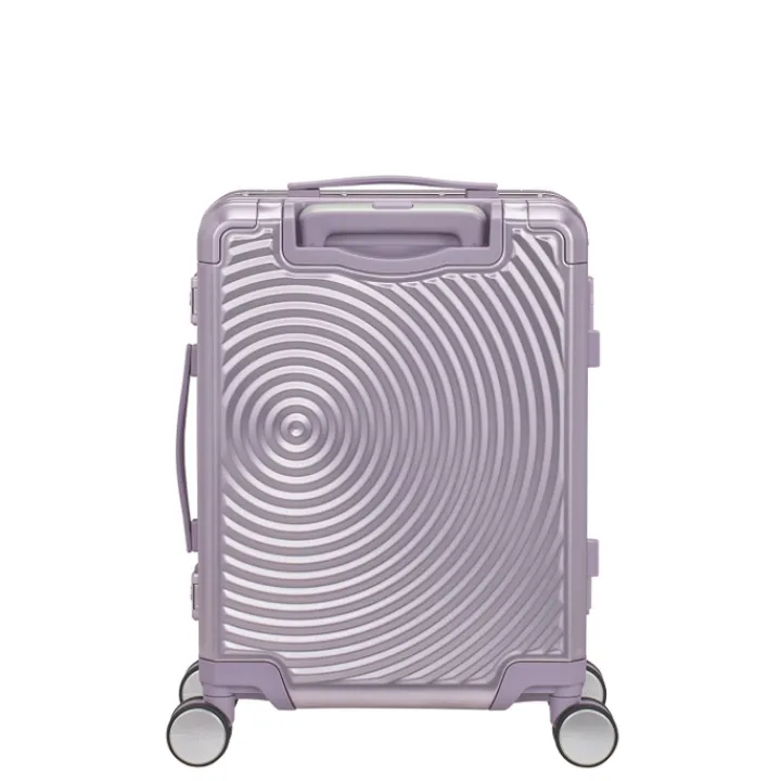 Transavia Trolleys|Handbagage Trolleys>American Tourister Soundbox Aluminium Spinner 55 Expandable stormy lilac