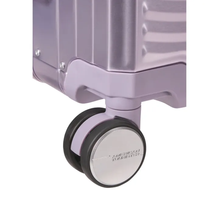 Transavia Trolleys|Handbagage Trolleys>American Tourister Soundbox Aluminium Spinner 55 Expandable stormy lilac