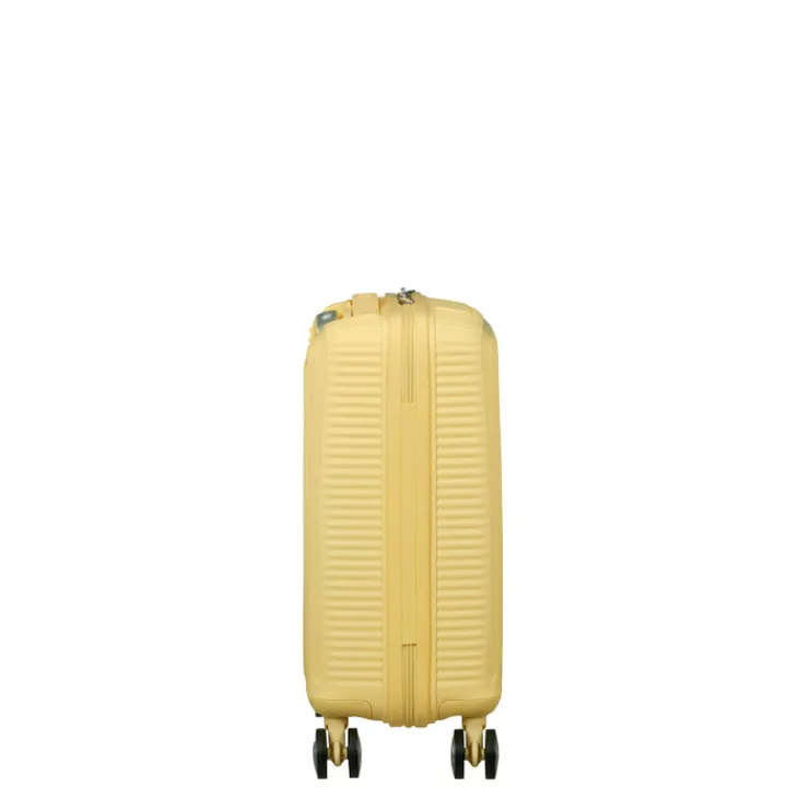 Kindertrolleys|Reiskoffers>American Tourister Soundbox Mini Spinner 47/16 pastel yellow