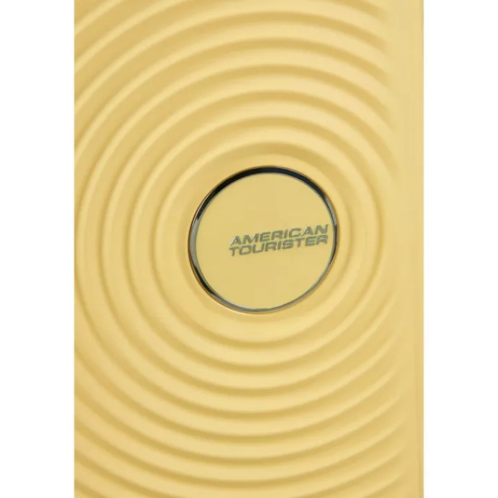 Kindertrolleys|Reiskoffers>American Tourister Soundbox Mini Spinner 47/16 pastel yellow