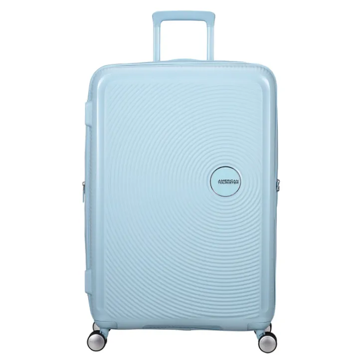 Reistrolleys|Reiskoffers>American Tourister Soundbox Spinner 77/28 TSA Expandable pastel blue
