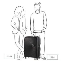 Reistrolleys|Reiskoffers>American Tourister Soundbox Spinner 77/28 TSA Expandable pastel blue