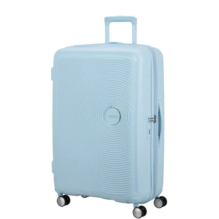 Reistrolleys|Reiskoffers>American Tourister Soundbox Spinner 77/28 TSA Expandable pastel blue
