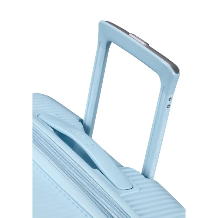 Reistrolleys|Reiskoffers>American Tourister Soundbox Spinner 77/28 TSA Expandable pastel blue