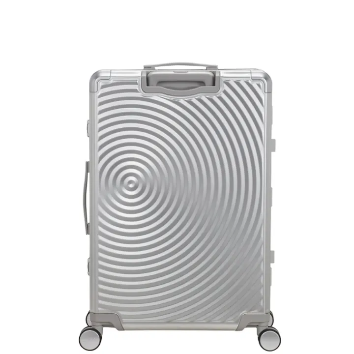Reistrolleys|Reiskoffers>American Tourister Soundbox Alu Spinner 77/28 TSA silver