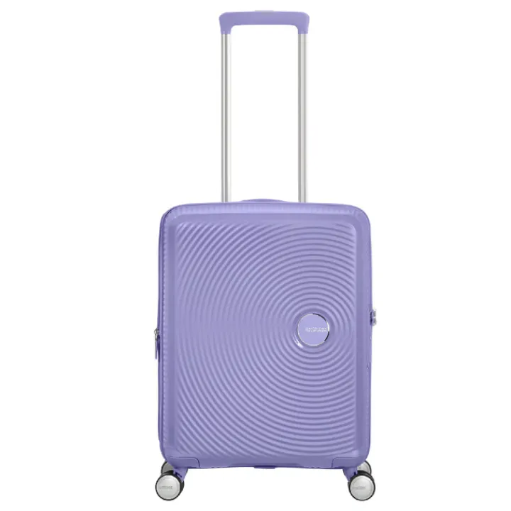 Transavia Trolleys|Ryanair Trolleys>American Tourister Soundbox Spinner 55 Expandable lavender