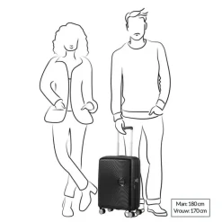 Transavia Trolleys|Ryanair Trolleys>American Tourister Soundbox Spinner 55 Expandable lavender