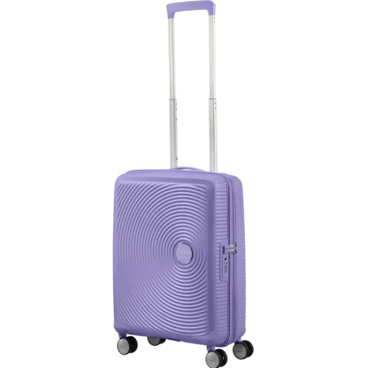 Transavia Trolleys|Ryanair Trolleys>American Tourister Soundbox Spinner 55 Expandable lavender