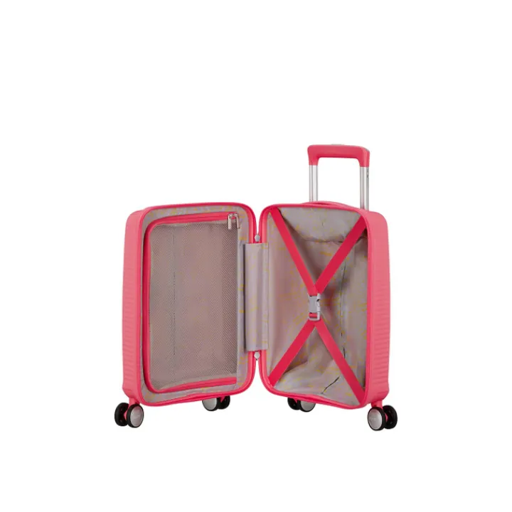 Kindertrolleys|Kinderkoffers>American Tourister Soundbox Mini Spinner 47 sun kissed coral
